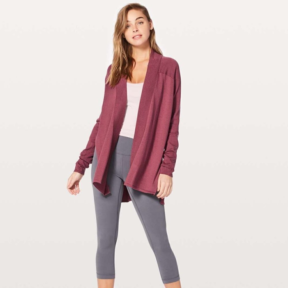 Lululemon Blissful Zen Sweater Slits cardigan